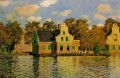 Maisons sur la rivière Zaan à Zaandam Claude Monet